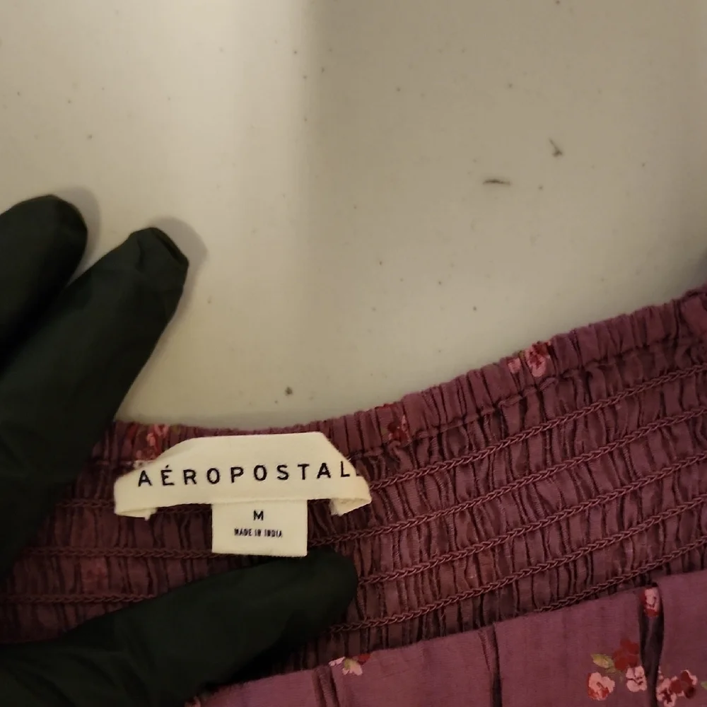 Aeropostale Mauve Floral Midi Dress - Picture 2 of 7